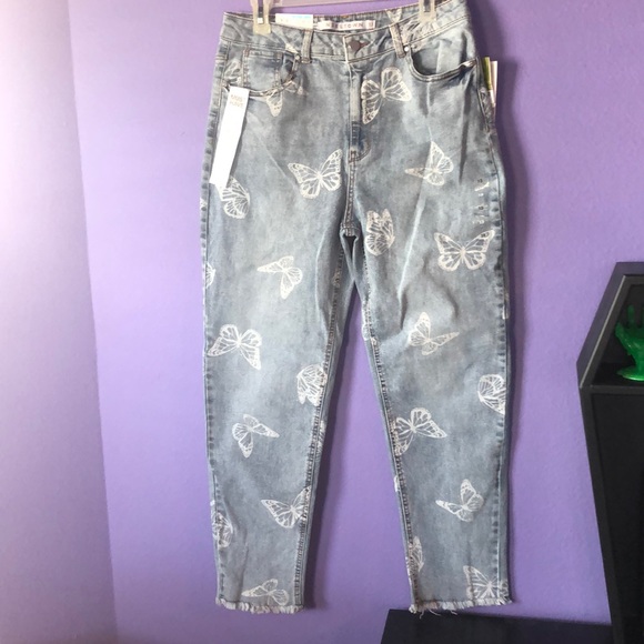 Tinseltown Jeans Butterfly Denimmom Jeans Poshmark